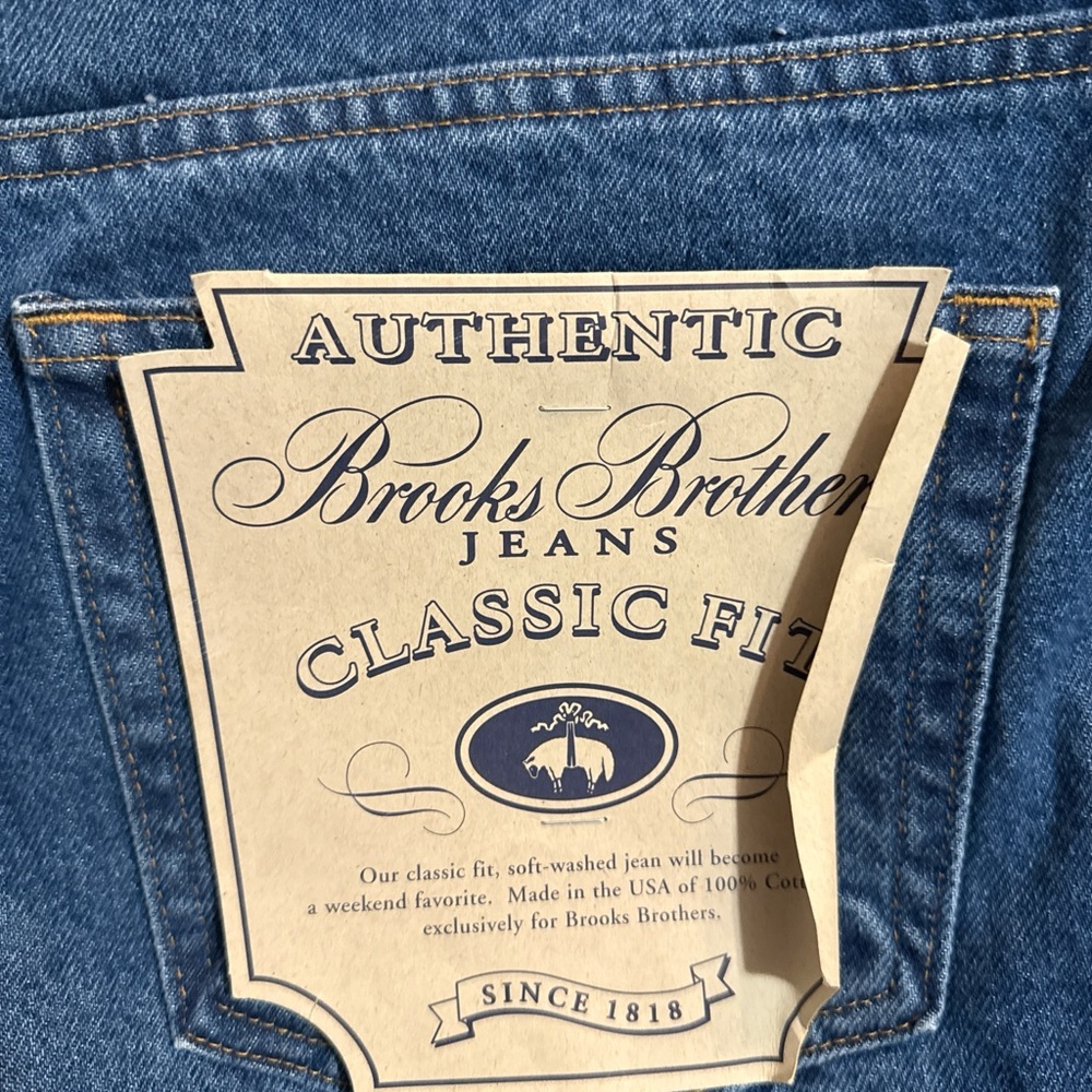 Brooks Brothers Authentic Relaxed Blue Jeans